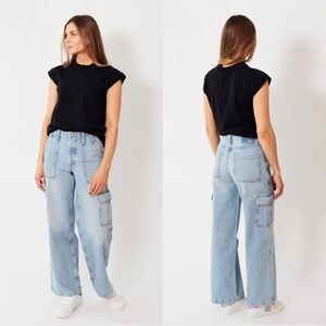 NEW MOTHER spinner cargo nerdy jean in let's bounce